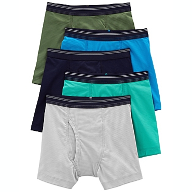carter&#39;s&reg; Size 4T-5T 5-Pack Active Mesh Boxer Briefs in Blue/Grey. View a larger version of this product image.
