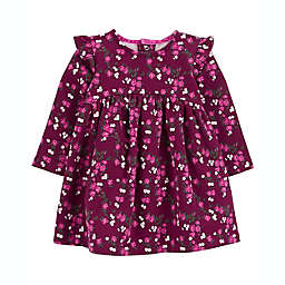 carter's® Rose Print Fleece Dress in Purple