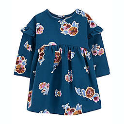 carter's® 2-Piece Floral Dress and Diaper Cover Set in Blue