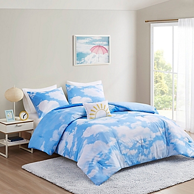 Intelligent Design Aira Cloud 3-Piece Twin/Twin XL Comforter Set in Blue. View a larger version of this product image.