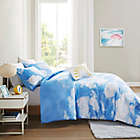 Alternate image 3 for Intelligent Design Aira Cloud 3-Piece Twin/Twin XL Duvet Cover Set in Blue