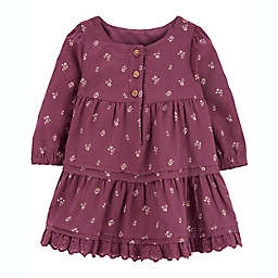 OshKosh B'gosh® 2-Piece Floral Eyelet Dress and Diaper Cover Set in Purple
