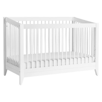 Babyletto Sprout 4-in-1 Convertible Crib with Toddler Bed Conversion Kit in White