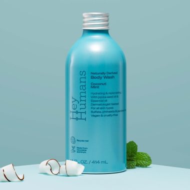 Hey Humans 14 oz. Body Wash in Coconut Mint. View a larger version of this product image.
