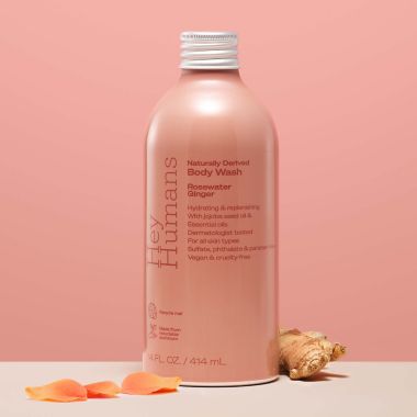 Hey Humans 14 oz. Body Wash in Rosewater Ginger. View a larger version of this product image.