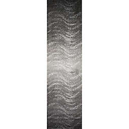 nuLOOM Julene Abstract 2'6 x 12' Runner in Grey