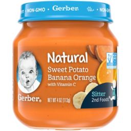 Gerber® 2nd Foods® Natural Sweet Potato Banana Orange Baby Food, 4 oz.