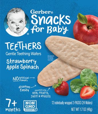 Gerber 12-Pack Strawberry Apple Spinach Teethers