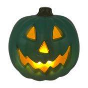 H for Happy&trade; 8-Inch LED Indoor/Outdoor Jack-O-Lantern Light in Teal