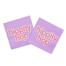H for Happy™ 36-Count "Hippity Hop" Easter Beverage Napkins in Purple