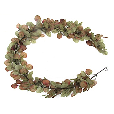 Bee & Willow&trade; 72-Inch Eucalyptus Decorative Garland in Burgundy. View a larger version of this product image.