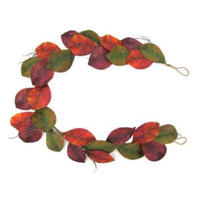Bee &amp; Willow&trade; 60-Inch Magnolia Leaf and Berry Decorative Garland in Brown/Green