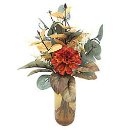Bee & Willow™ 17-Inch Marigold Eucalyptus Floral Arrangement in Rust