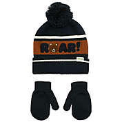Little Me&trade; Size 3-9M Bear Cuff Hat and Mitten Set in Navy
