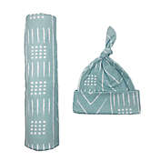 Toby&trade; Fairy 2-Piece Geometric Brushstroke Hat and Wrap Set in Light Green