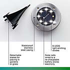 Alternate image 7 for Bell + Howell Outdoor Swivel Disk Solar-Powered LED Lights in Silver (Set of 4)