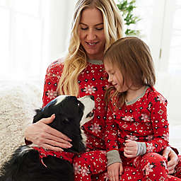 The Honest Company® Size 6-9M Fair Isle Holiday Organic Cotton Footed Pajama in Red