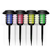 Bell + Howell Outdoor Color Changing Solar-Powered Pathway Lights (Set of 4)