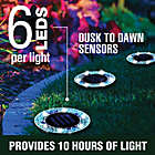 Alternate image 6 for Bell + Howell Outdoor Mosaic Round Disk Solar-Powered LED Lights in Blue (Set of 4)