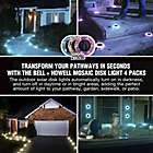 Alternate image 2 for Bell + Howell Outdoor Mosaic Round Disk Solar-Powered LED Lights in Blue (Set of 4)