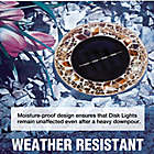 Alternate image 3 for Bell + Howell Outdoor Mosaic Round Disk Solar-Powered LED Lights in Tan (Set of 4)
