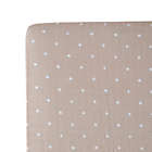 Alternate image 2 for Little Unicorn&reg; Cotton Muslin Fitted Sheet in Cross Taupe