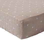 Little Unicorn&reg; Cross Fitted Crib Sheet in Taupe
