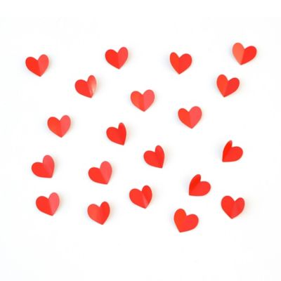 H for Happy&trade; 120-Count Stick-On Valentine&#39;s Day Hearts in Red