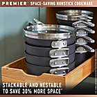 Alternate image 4 for Calphalon&reg; Premier&trade; Space Saving Nonstick Hard-Anodized 10-Piece Cookware Set