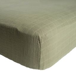 Little Unicorn® Cotton Muslin Fitted Sheet in Fern