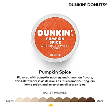 Dunkin&#39; Donuts&reg; Pumpkin Spice Flavored Coffee Keurig&reg; K-Cup&reg; Pods 60-Count. View a larger version of this product image.