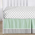 Alternate image 3 for Sweet Jojo Designs Mod&reg; Arrow Crib Bedding Collection in Grey/Mint