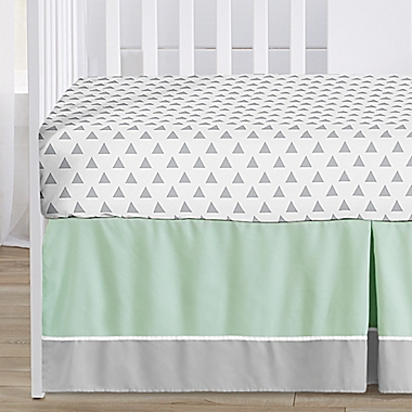 Sweet Jojo Designs Mod Arrow 4-Piece Crib Bedding Set in Mint/Coral. View a larger version of this product image.