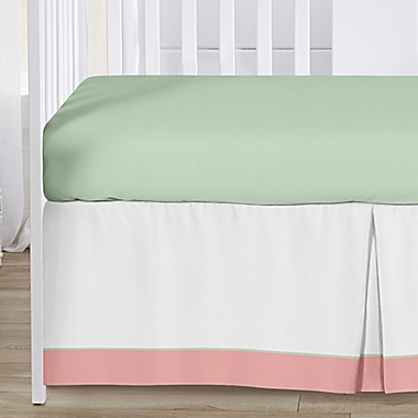 Sweet Jojo Designs&reg; Woodsy 4-Piece Crib Bedding Set in Mint/Coral. View a larger version of this product image.