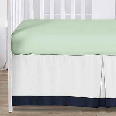 Sweet Jojo Designs Woodsy Crib Bedding Collection in Navy/Mint. View a larger version of this product image.