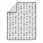 Alternate image 2 for Sweet Jojo Designs&reg; Mod Arrow 4-Piece Crib Bedding Set in Dark Grey/Light Grey