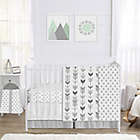 Alternate image 0 for Sweet Jojo Designs&reg; Mod Arrow 4-Piece Crib Bedding Set in Dark Grey/Light Grey