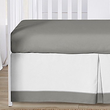 Sweet Jojo Designs&reg; Woodsy 4-Piece Crib Bedding Set in White/Grey. View a larger version of this product image.
