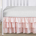 Alternate image 3 for Sweet Jojo Designs&reg; Watercolor Floral Crib Bedding Collection in Pink/Grey