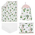 Alternate image 1 for Sweet Jojo Designs&reg; Cactus Floral 4-Piece Crib Bedding Set in Blush/Green