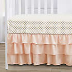 Alternate image 3 for Sweet Jojo Designs&reg; Watercolor Floral 4-Piece Crib Bedding Set in Peach/Green