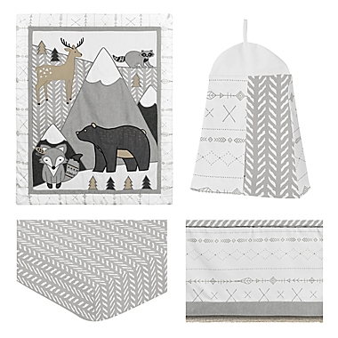 Sweet Jojo Designs Woodland Friends 4-Piece Crib Bedding Set in Beige/Grey. View a larger version of this product image.