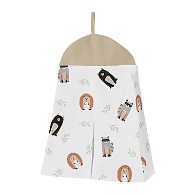 Sweet Jojo Designs Woodland Pals Reversible 4-Piece Crib Bedding Set in Beige/Black. View a larger version of this product image.