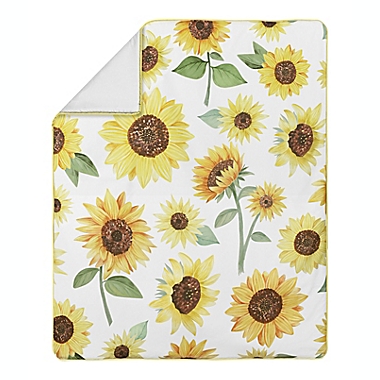 Sweet Jojo Designs Sunflower 4-Piece Crib Bedding Set in Yellow/Green. View a larger version of this product image.