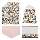 Alternate image 1 for Sweet Jojo Designs Vintage Floral 4-Piece Crib Bedding Set in Pink/Green