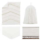 Alternate image 1 for Sweet Jojo Designs&reg; Boho Fringe 4-Piece Crib Bedding Set in Ivory/White