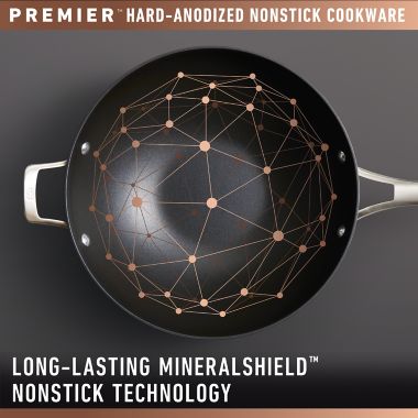 Calphalon&reg; Premier&trade; Nonstick 16-Inch Hard-Anodized Roaster. View a larger version of this product image.