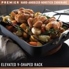 Alternate image 6 for Calphalon&reg; Premier&trade; Nonstick 16-Inch Hard-Anodized Roaster