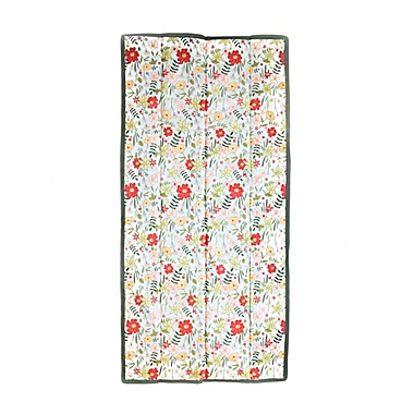 Little Unicorn&reg; Primrose Patch 5&#39; x 10&#39; Outdoor Blanket in Teal/Red. View a larger version of this product image.
