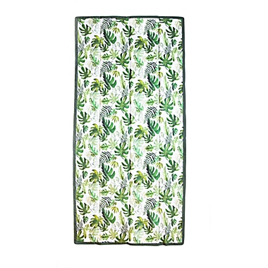 Little Unicorn&reg; Tropical 5&#39; x 10&#39; Outdoor Blanket in Green/White. View a larger version of this product image.
